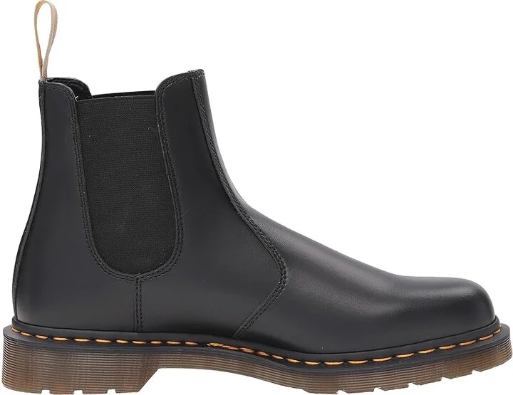 Dr. Martens 2976 Vegan Chelsea Boot Lace-up Boots Black Felix Rub : UK 3 (US Men's 4 - Women's 5) Medium, Synthetic - Image 8