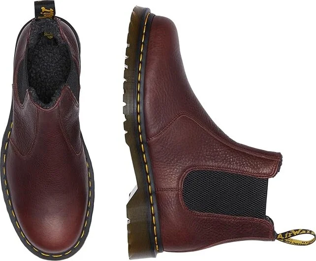 Dr. Martens 2976 Warmwair Grizzly Leather Chelsea Boots Boots Red : UK 6 (US Men's 7 - US Women's 8) Medium - Image 2
