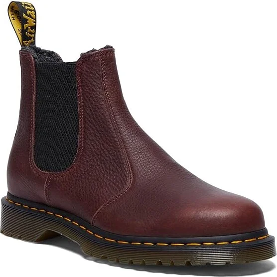 Dr. Martens 2976 Warmwair Grizzly Leather Chelsea Boots Boots Red : UK 6 (US Men's 7 - US Women's 8) Medium - Image 4