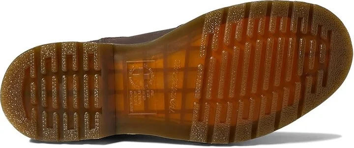 Dr. Martens 2976 Yellow Stitch Smooth Leather Chelsea Boots Shoes Dark Brown Crazy Horse : UK 3 (US Men's 4 - Women's 5) Medium - Image 3
