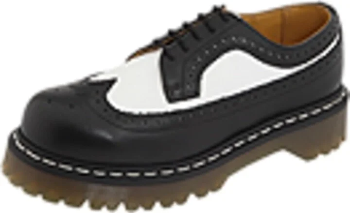 Dr. Martens 3989 Bex Lace up casual Shoes Black/White Smooth : UK 7 (US Men's 8 - US Women's 9) Medium, Leather - Image 2