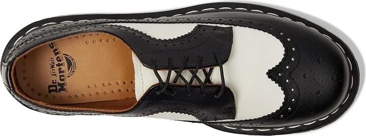 Dr. Martens 3989 Bex Lace up casual Shoes Black/White Smooth : UK 7 (US Men's 8 - US Women's 9) Medium, Leather - Image 3
