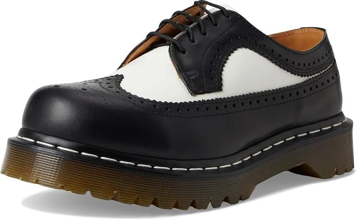 Dr. Martens 3989 Bex Lace up casual Shoes Black/White Smooth : UK 7 (US Men's 8 - US Women's 9) Medium, Leather - Image 6