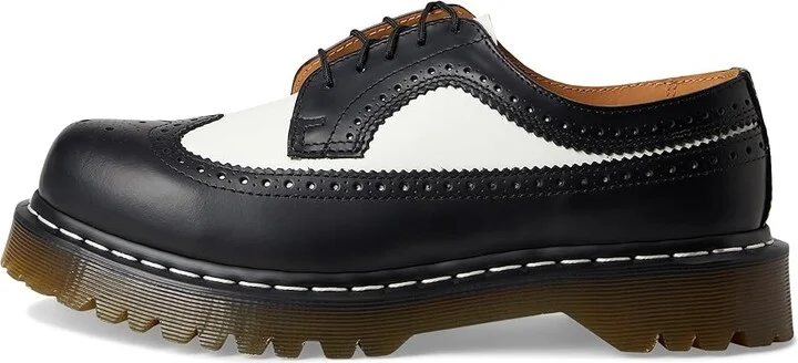 Dr. Martens 3989 Bex Lace up casual Shoes Black/White Smooth : UK 7 (US Men's 8 - US Women's 9) Medium, Leather - Image 7