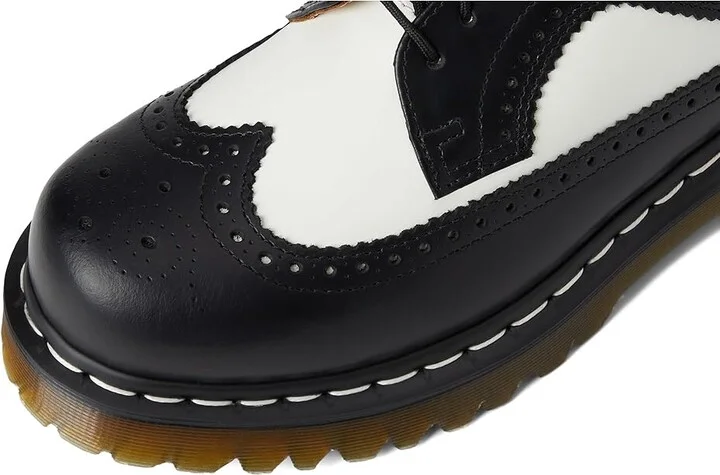 Dr. Martens 3989 Bex Lace up casual Shoes Black/White Smooth : UK 7 (US Men's 8 - US Women's 9) Medium, Leather - Image 8