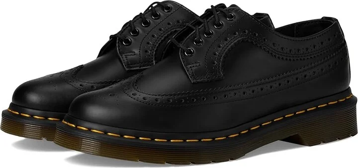 Dr. Martens 3989 YS Lace up casual Shoes Black Smooth : UK 3 (US Men's 4 - Women's 5) Medium, Leather