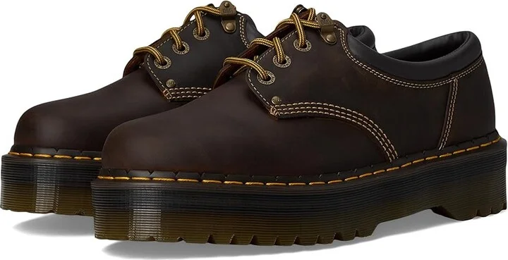 Dr. Martens 8053 4i Quad Arc Shoes Dark Brown : UK 7 (US Men's 8 - US Women's 9) Medium, Leather
