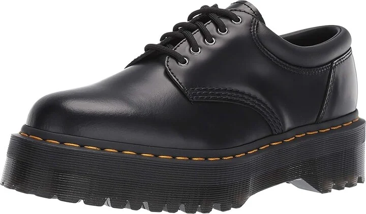 Dr. Martens 8053 Platform Shoes Black : UK 3 (US Men's 4 - Women's 5) Medium, Leather - Image 2