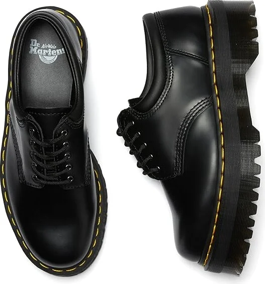 Dr. Martens 8053 Platform Shoes Black : UK 3 (US Men's 4 - Women's 5) Medium, Leather - Image 3