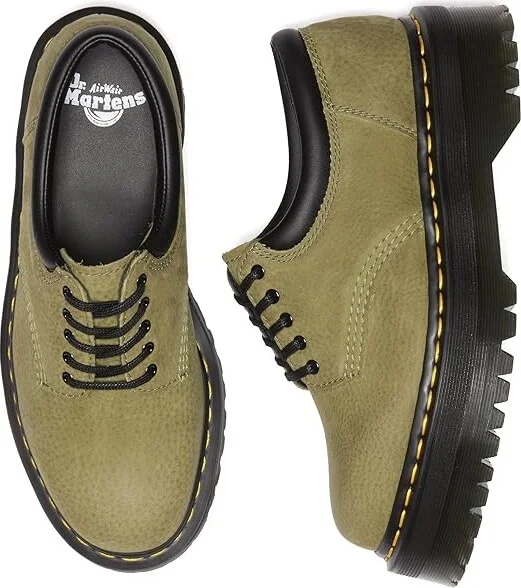Dr. Martens 8053 Quad Shoes Muted Olive : UK 8 (US Men's 9 - US Women's 10) Medium, Leather - Image 2