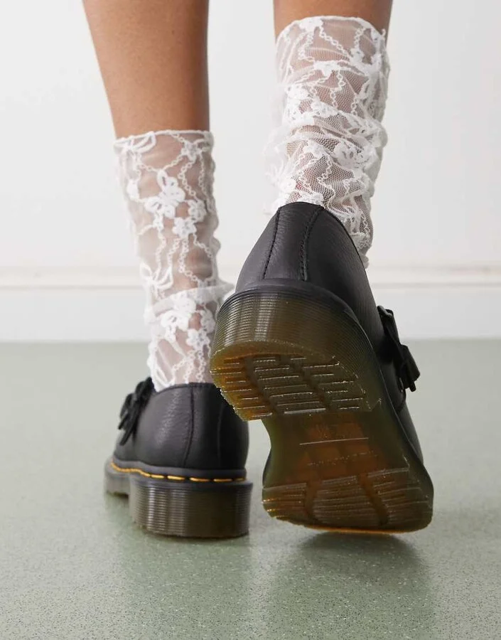 Dr Martens 8065 Mary Jane shoes in black leather - Image 3