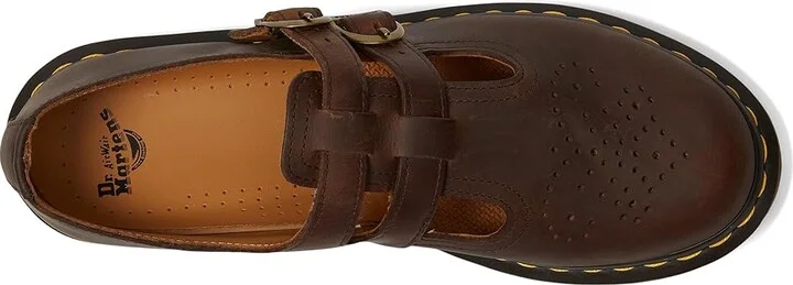 Dr. Martens 8065 Mary Jane Women's Maryjane Shoes Dark Brown : UK 9 (US Women's 11) M, Leather - Image 2