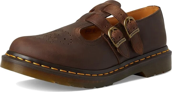 Dr. Martens 8065 Mary Jane Women's Maryjane Shoes Dark Brown : UK 9 (US Women's 11) M, Leather - Image 5