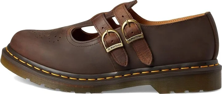 Dr. Martens 8065 Mary Jane Women's Maryjane Shoes Dark Brown : UK 9 (US Women's 11) M, Leather - Image 6