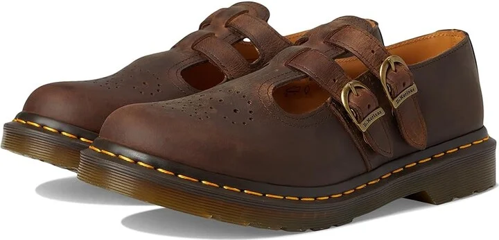 Dr. Martens 8065 Mary Jane Women's Maryjane Shoes Dark Brown : UK 9 (US Women's 11) M, Leather