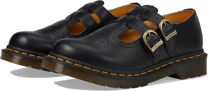 Dr. Martens 8065 Smooth Leather Mary Jane Shoes Women's Maryjane Shoes Black Smooth : UK 4 (US Women's 6) M