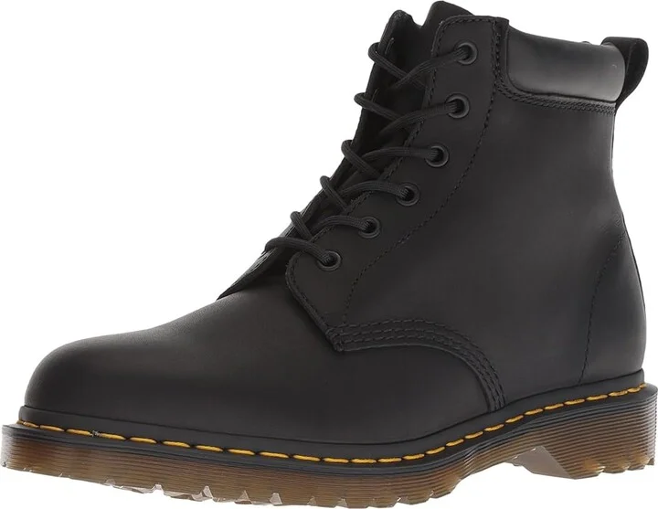 Dr. Martens 939 Ben Six-Eye Core Boots Black Greasy : UK 3 (US Men's 4 - Women's 5) Medium, Leather - Image 2