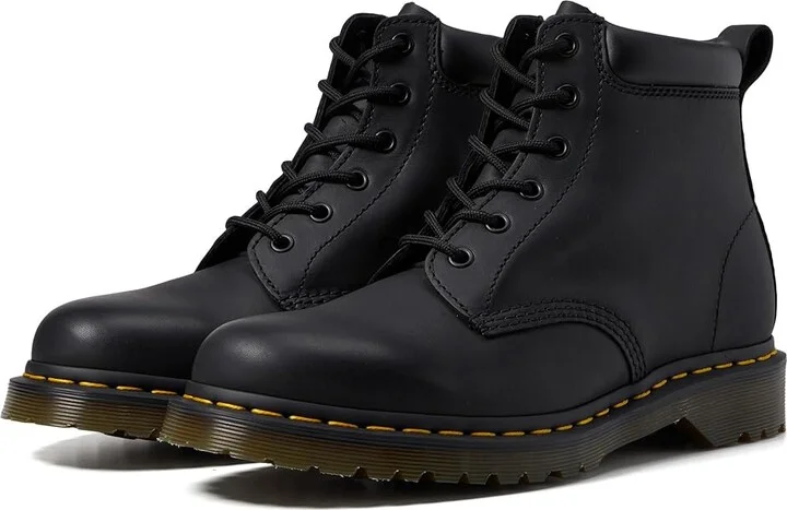 Dr. Martens 939 Ben Six-Eye Core Boots Black Greasy : UK 3 (US Men's 4 - Women's 5) Medium, Leather