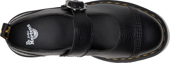 Dr. Martens Addina Flower Women's Shoes Black Milled Nappa : UK 3 (US Women's 5) M, Leather - Image 2