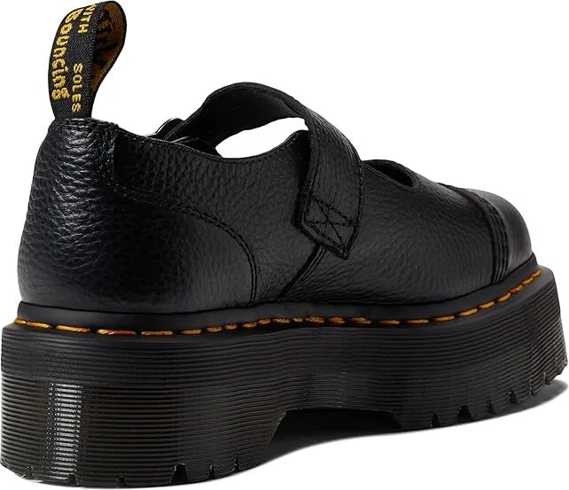 Dr. Martens Addina Flower Women's Shoes Black Milled Nappa : UK 3 (US Women's 5) M, Leather - Image 4
