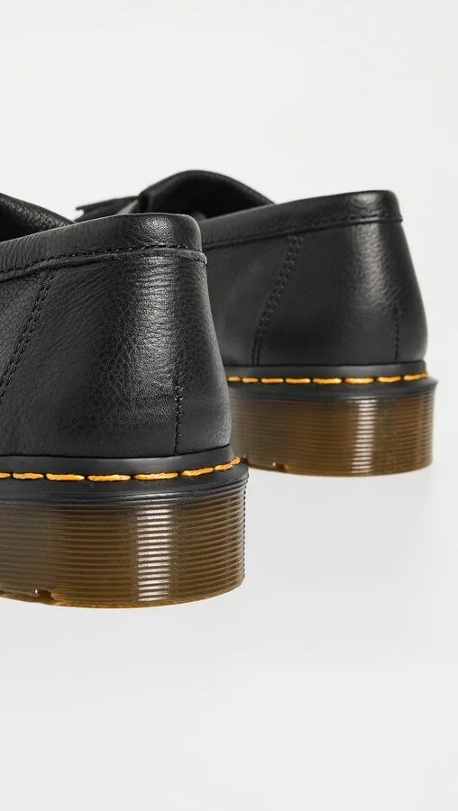 Dr. Martens Adrian Black Virginia Womens Loafers - Image 4