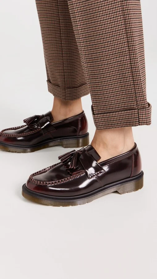 Dr. Martens Adrian Cherry Red Arcadia Loafers - Image 3