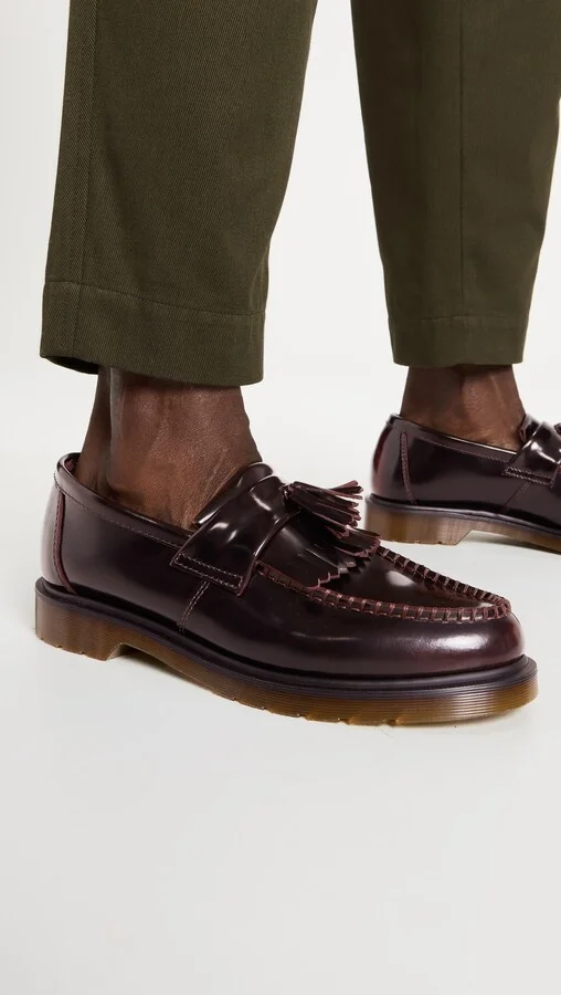 Dr. Martens Adrian Cherry Red Arcadia Loafers - Image 4