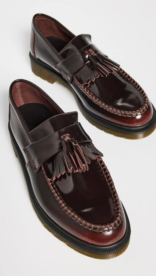 Dr. Martens Adrian Cherry Red Arcadia Loafers - Image 5