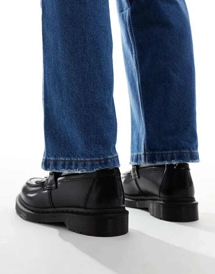 Dr Martens Adrian snaffle loafers in black - Image 2