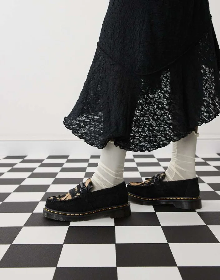 Dr Martens Adrian snaffle suede loafers in black - Image 2