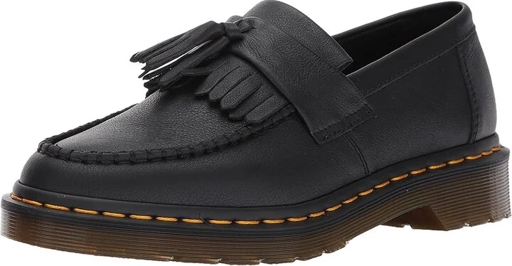 Dr. Martens Adrian Tassel Loafer Women's Slip on Shoes Black Virginia : UK 3 (US Women's 5) M, Leather - Image 2