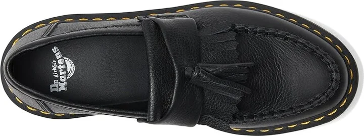 Dr. Martens Adrian Tassel Loafer Women's Slip on Shoes Black Virginia : UK 3 (US Women's 5) M, Leather - Image 3