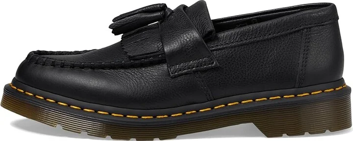 Dr. Martens Adrian Tassel Loafer Women's Slip on Shoes Black Virginia : UK 3 (US Women's 5) M, Leather - Image 7
