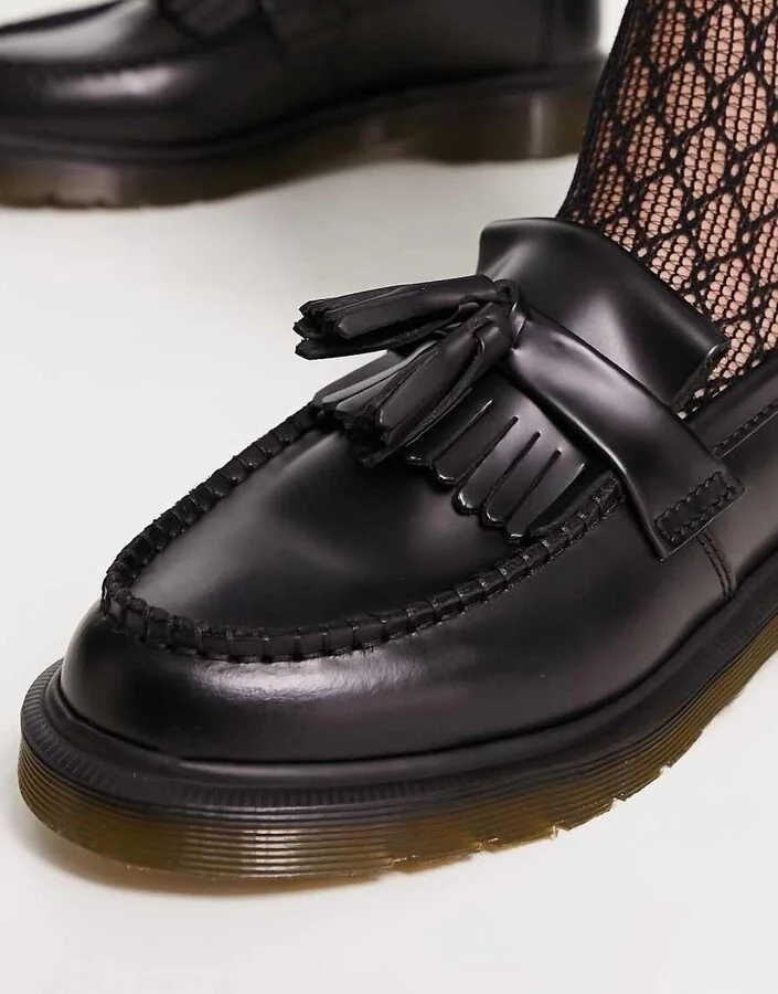 Dr Martens Adrian tassle loafer in black - Image 2