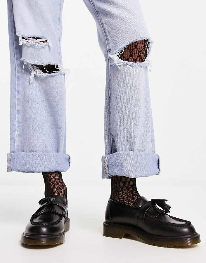 Dr Martens Adrian tassle loafer in black - Image 3