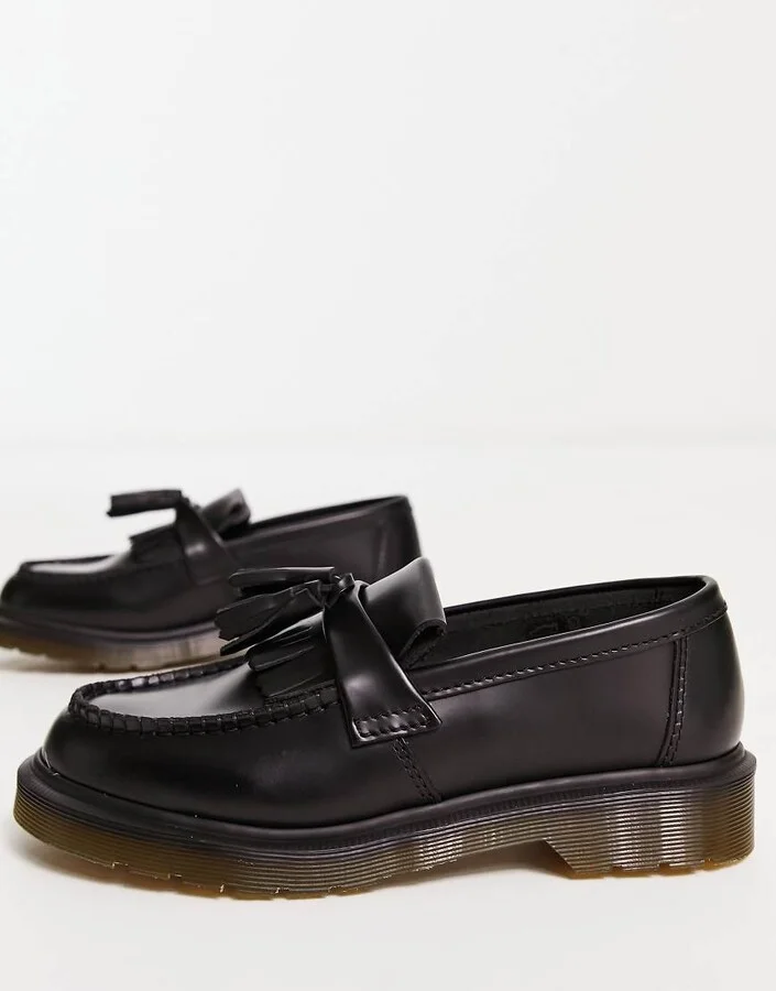 Dr Martens Adrian tassle loafer in black - Image 4