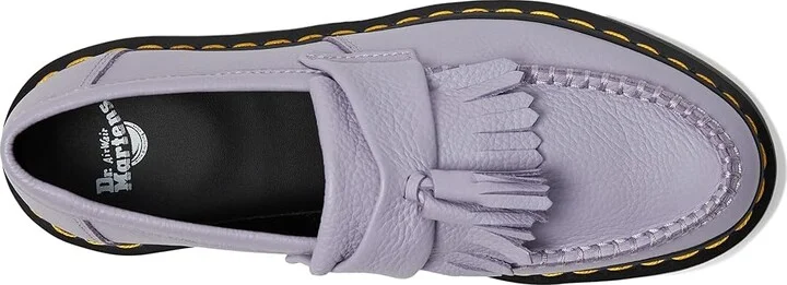 Dr. Martens Adrian Virginia Leather Tassel Loafer Women's Flat Shoes Frosted Lavender : UK 4 (US Women's 6) M - Image 2