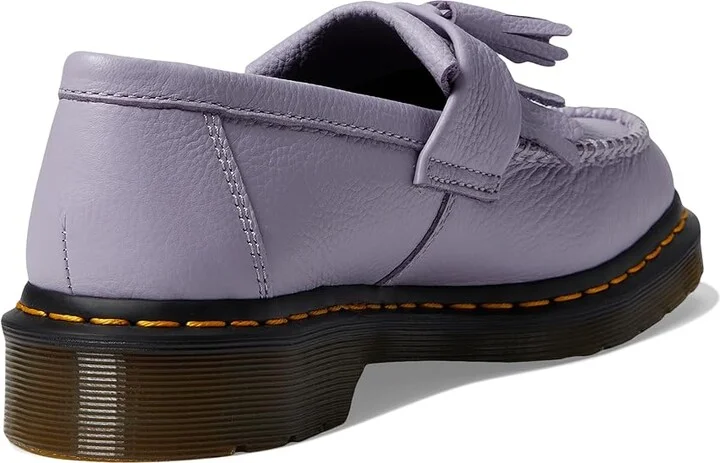Dr. Martens Adrian Virginia Leather Tassel Loafer Women's Flat Shoes Frosted Lavender : UK 4 (US Women's 6) M - Image 4