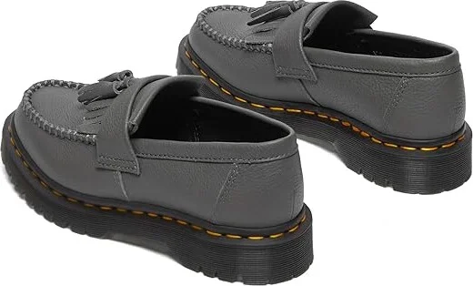 Dr. Martens Adrian Virginia Leather Tassel Loafer Women's Flat Shoes Gunmetal : UK 5 (US Women's 7) M - Image 4