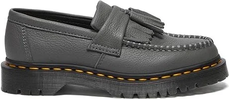 Dr. Martens Adrian Virginia Leather Tassel Loafer Women's Flat Shoes Gunmetal : UK 5 (US Women's 7) M - Image 6