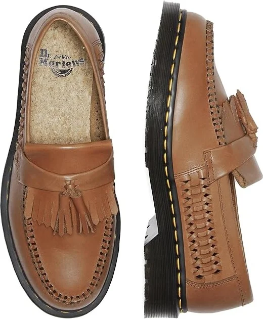 Dr. Martens Adrian Woven Shoes British Tan : UK 8 (US Men's 9 - US Women's 10) Medium, Leather - Image 2
