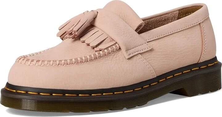 Dr. Martens Adrian YS Shoes Powder Pink : UK 7 (US Men's 8 - US Women's 9) Medium, Leather - Image 5