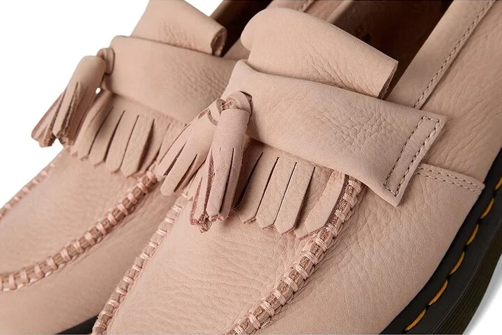 Dr. Martens Adrian YS Shoes Powder Pink : UK 7 (US Men's 8 - US Women's 9) Medium, Leather - Image 7