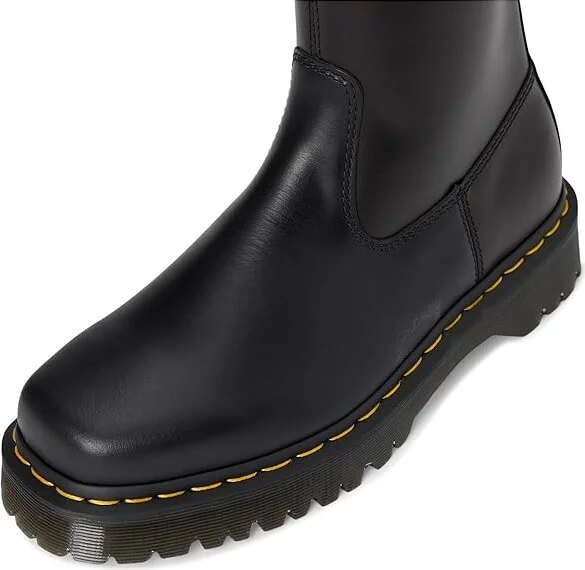 Dr. Martens Amaayah Hi Leather Bex Riding Boots Women's Boots Black : UK 7 (US Women's 9) M - Image 2