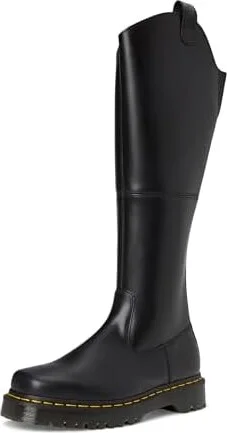 Dr. Martens Amaayah Hi Leather Bex Riding Boots Women's Boots Black : UK 7 (US Women's 9) M - Image 5