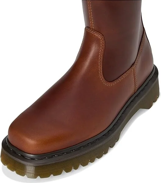 Dr. Martens Amaayah Hi Leather Bex Riding Boots Women's Boots Butterscotch : UK 8 (US Women's 10) M - Image 2