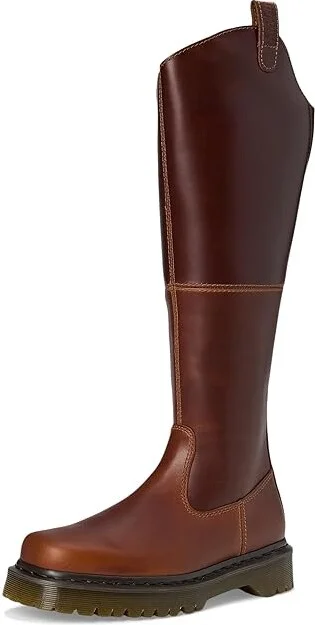 Dr. Martens Amaayah Hi Leather Bex Riding Boots Women's Boots Butterscotch : UK 8 (US Women's 10) M - Image 5