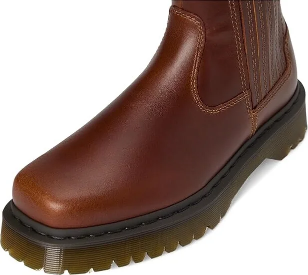 Dr. Martens Amaayah Lo Leather Bex Pull-On Boots Women's Boots Butterscotch : UK 9 (US Women's 11) M - Image 2