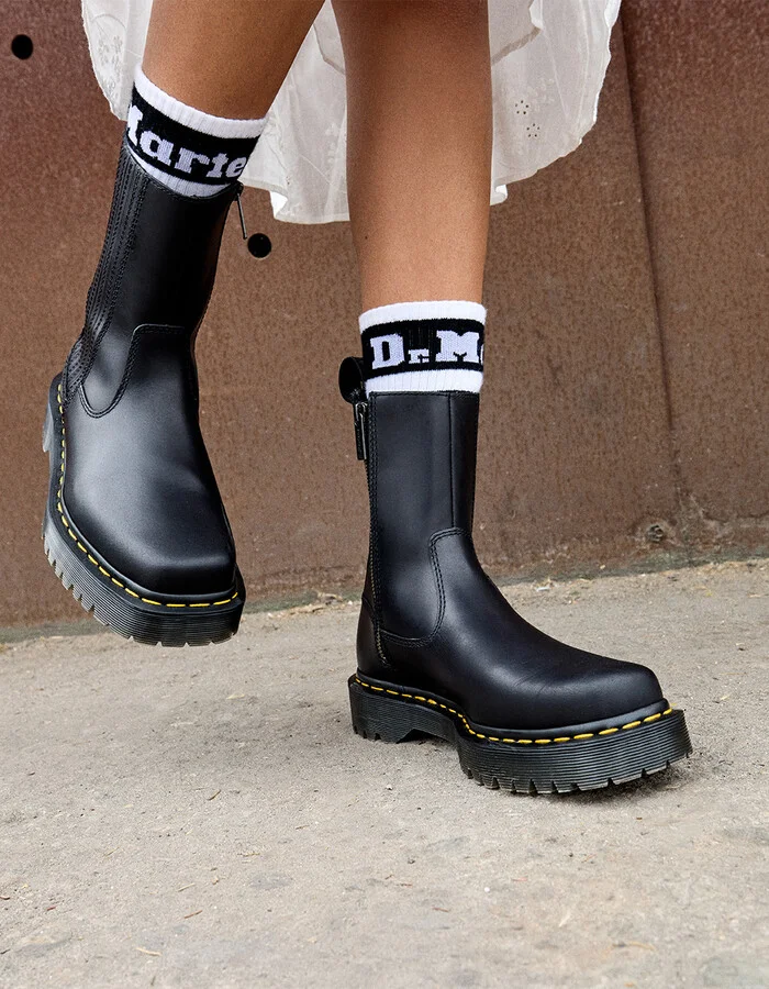 DR. MARTENS Amaayah Lo Womens Leather Boots - Image 7