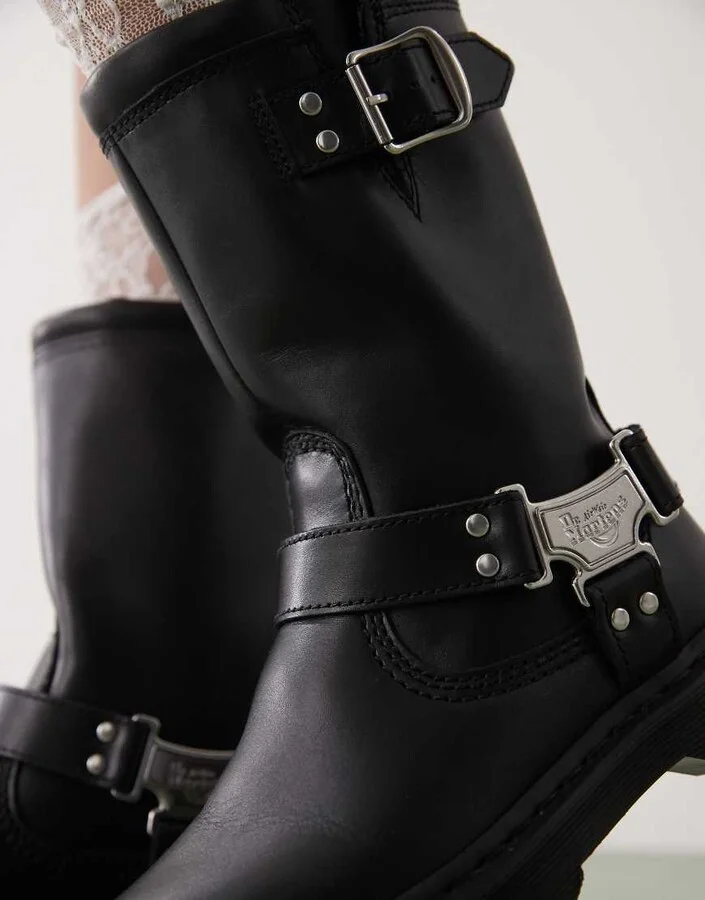 Dr Martens Anistone Hi boots in black - Image 2